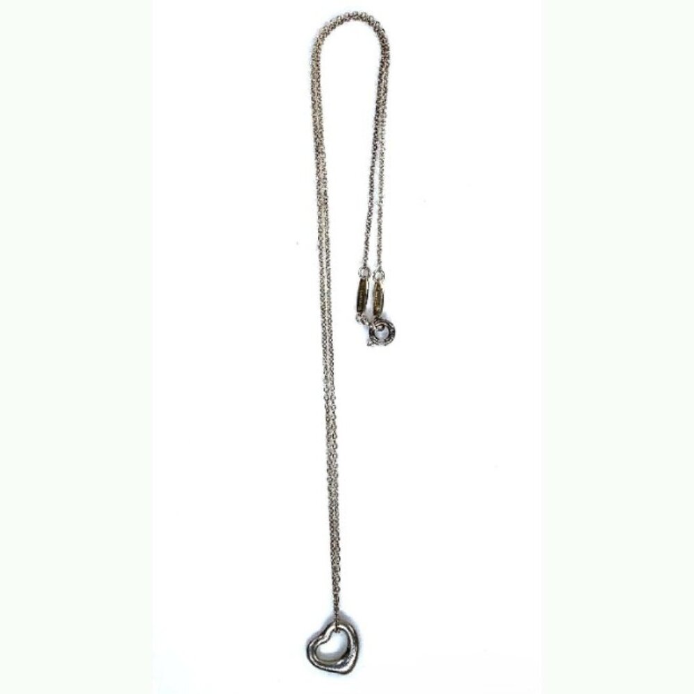 Tiffany Elsa Perreti Open Heart Necklace in Silver, 11mm